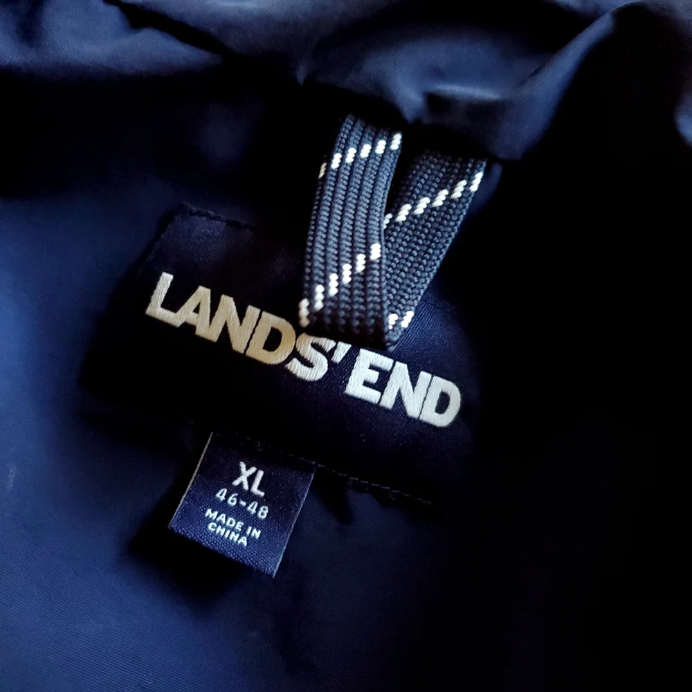Lands End Men's Lightweight Jacket Blue Size Extra Large